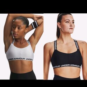 Set of 2 | UA Crossback Strappy Low Sports Bra | Medium |